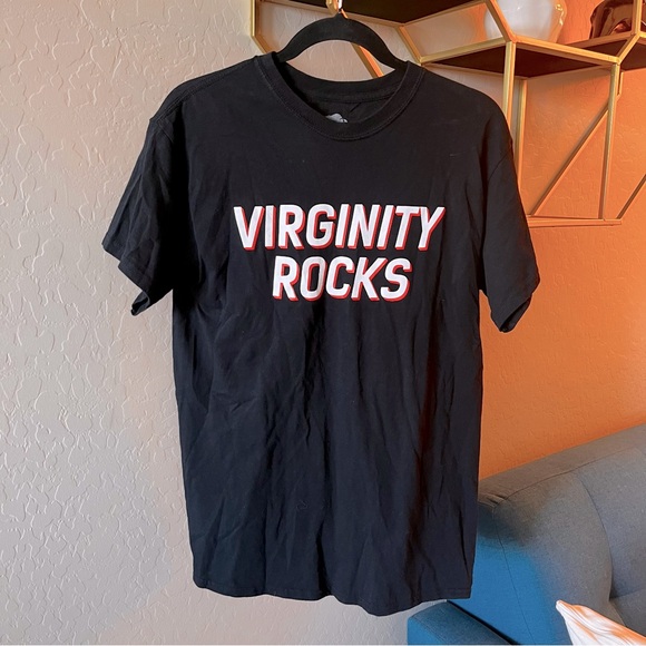 YouTube creator Danny Duncan Virginity Rocks Black Graphic Tee Shirt medium M - Picture 1 of 5